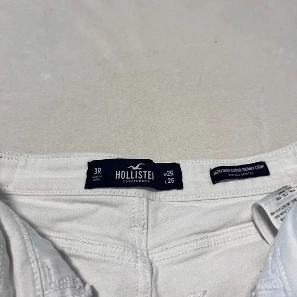Hollister women’s size 3 regular waist 26 length 26 high-rise, super skinny crop - Picture 5 of 8